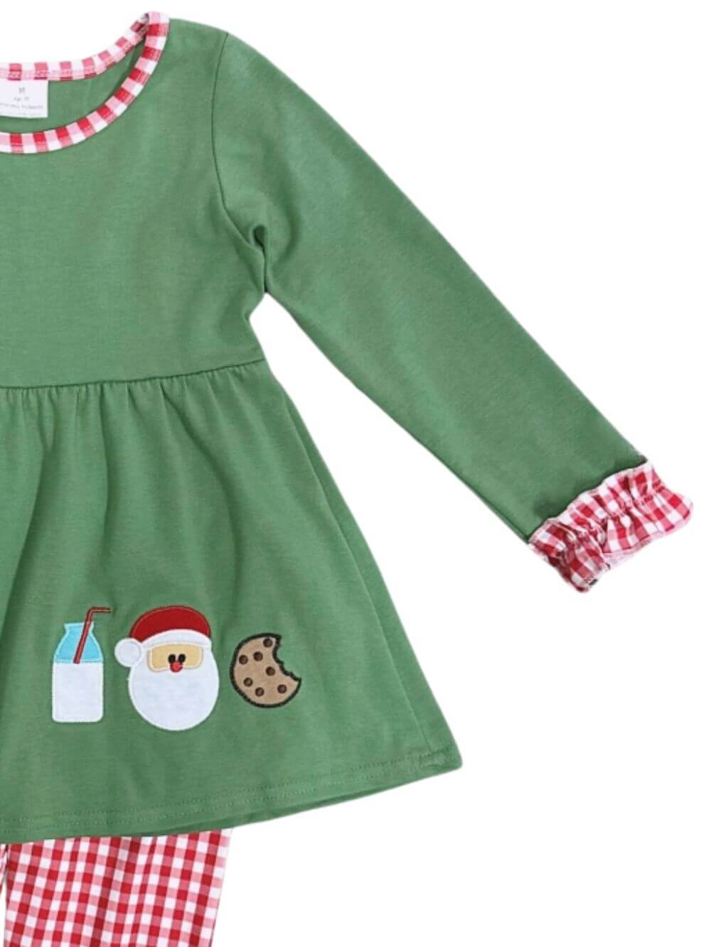 Christmas Milk & Cookies Girls Santa Claus Outfit - Sydney So Sweet