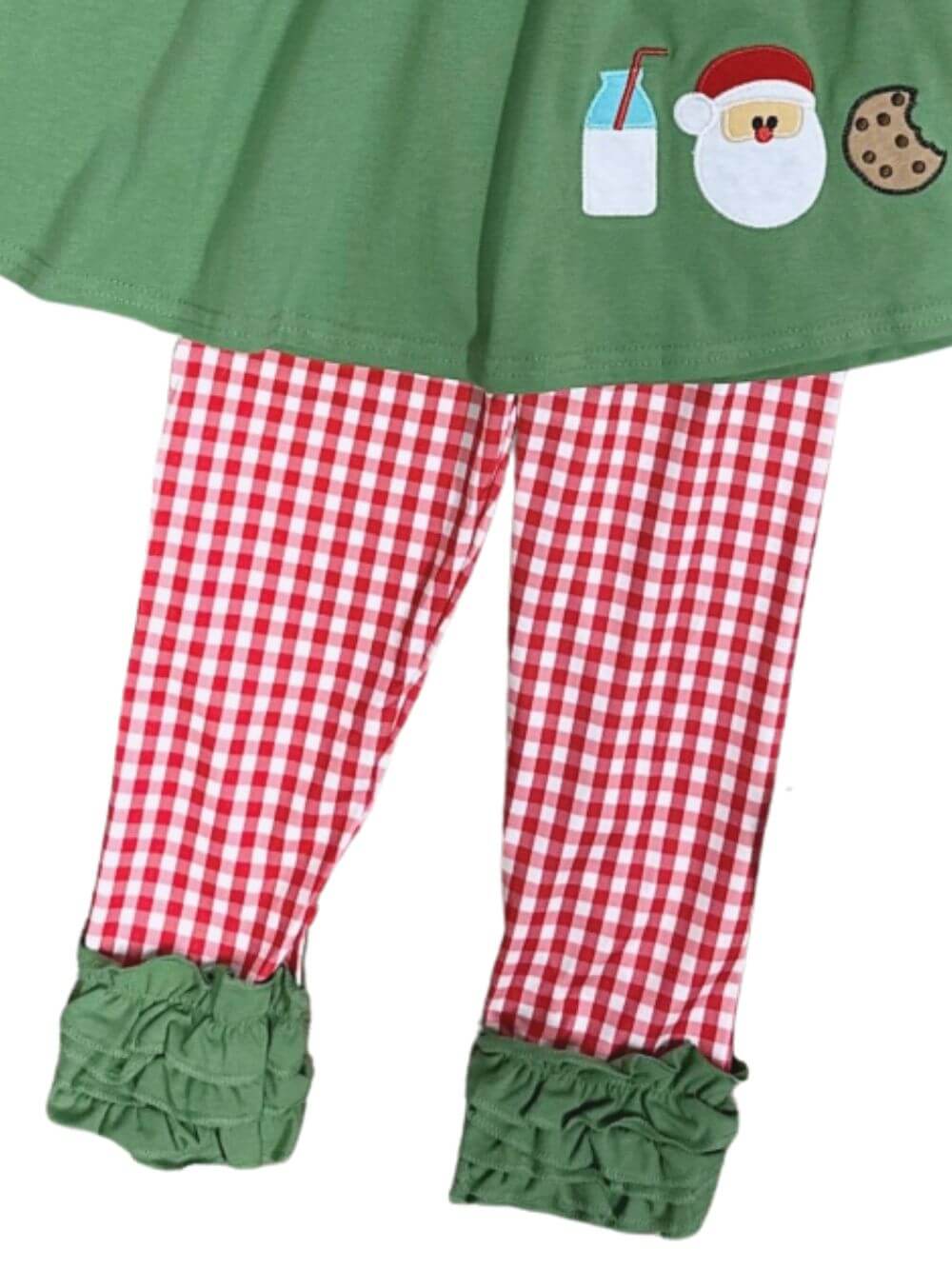 Christmas Milk & Cookies Girls Santa Claus Outfit - Sydney So Sweet