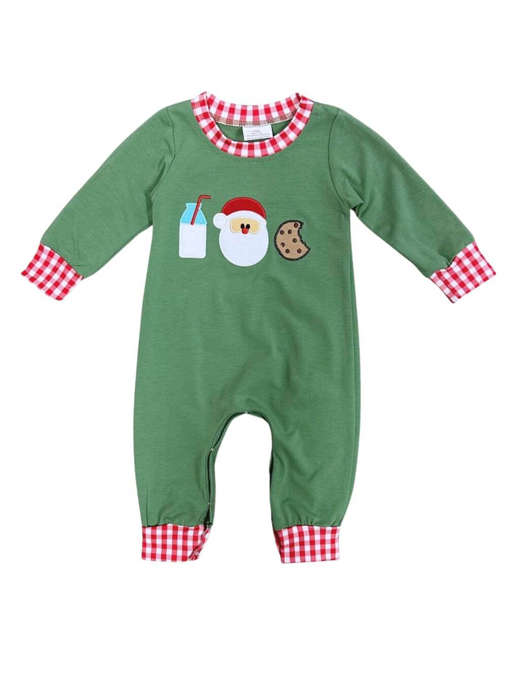 Christmas Milk & Cookies Santa Claus Baby Romper - Sydney So Sweet
