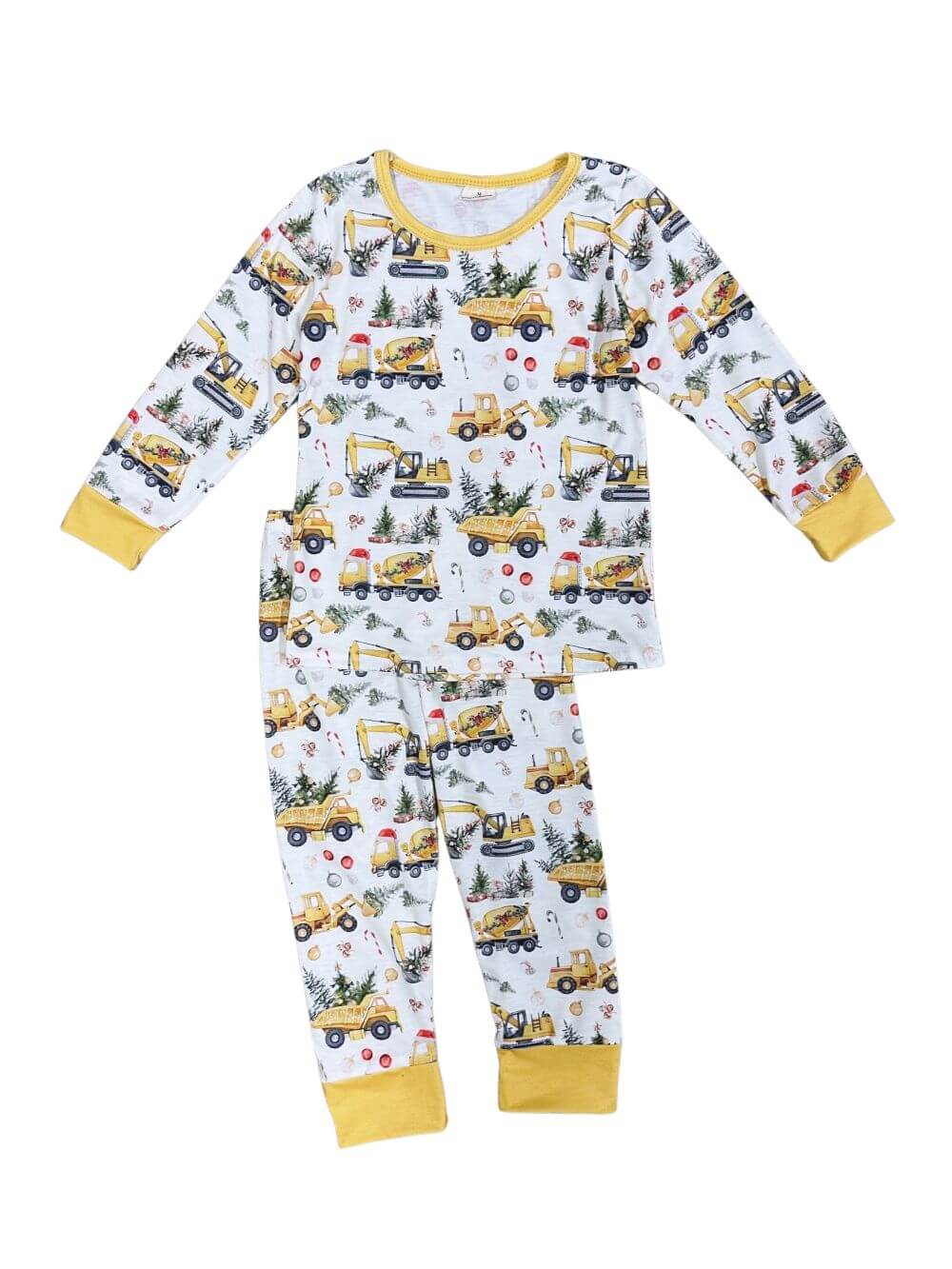 Christmas Tree Construction Holiday Pajamas - Sydney So Sweet