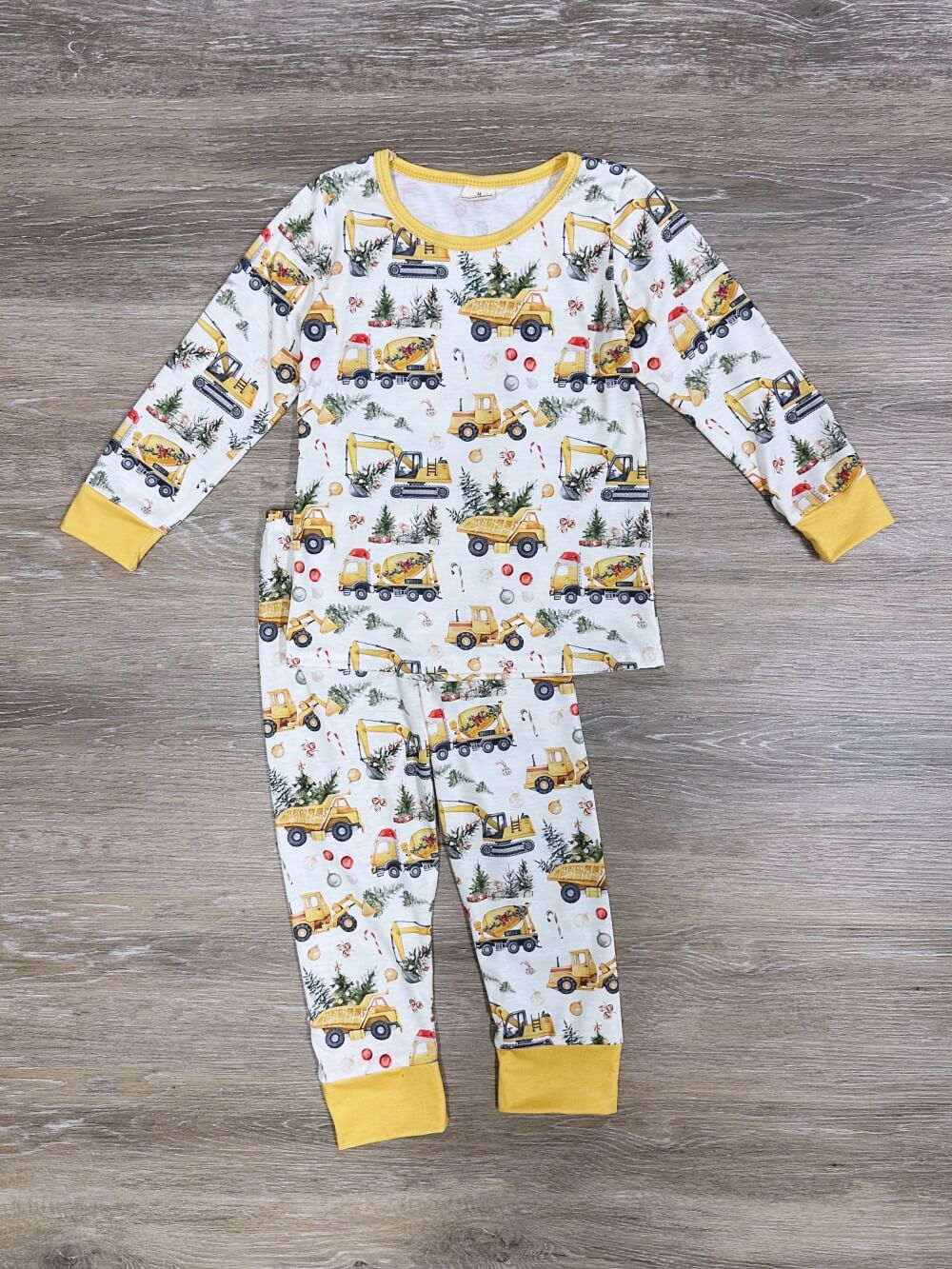 Christmas Tree Construction Holiday Pajamas - Sydney So Sweet