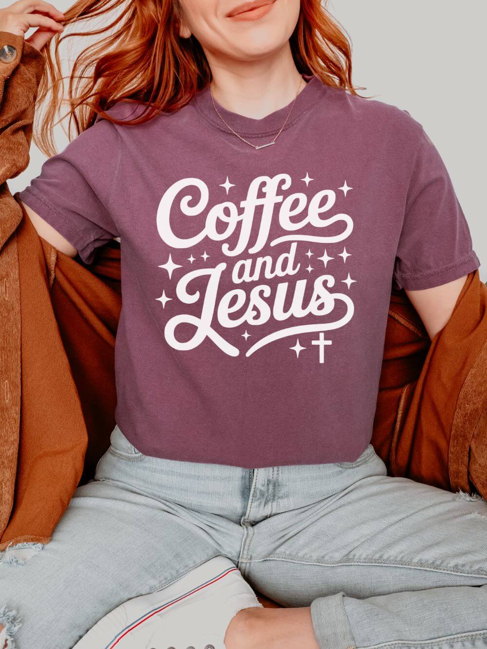 Coffee and Jesus Tee Christian Faith Graphic Unisex T-Shirt - Sydney So Sweet