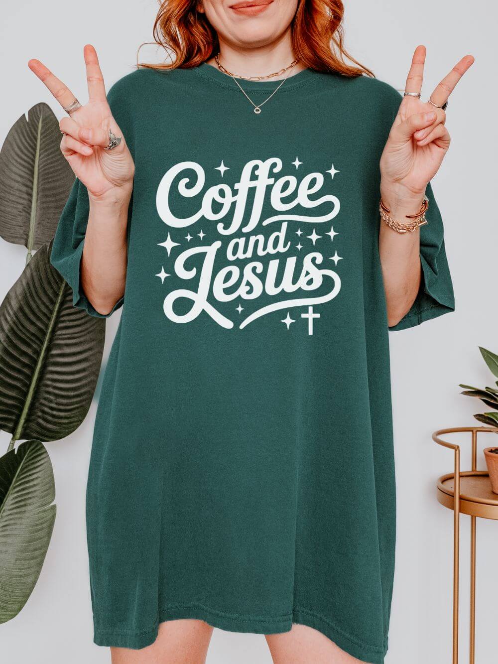 Coffee and Jesus Tee Christian Faith Graphic Unisex T-Shirt - Sydney So Sweet