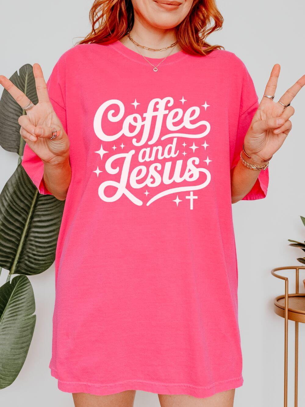 Coffee and Jesus Tee Christian Faith Graphic Unisex T-Shirt - Sydney So Sweet