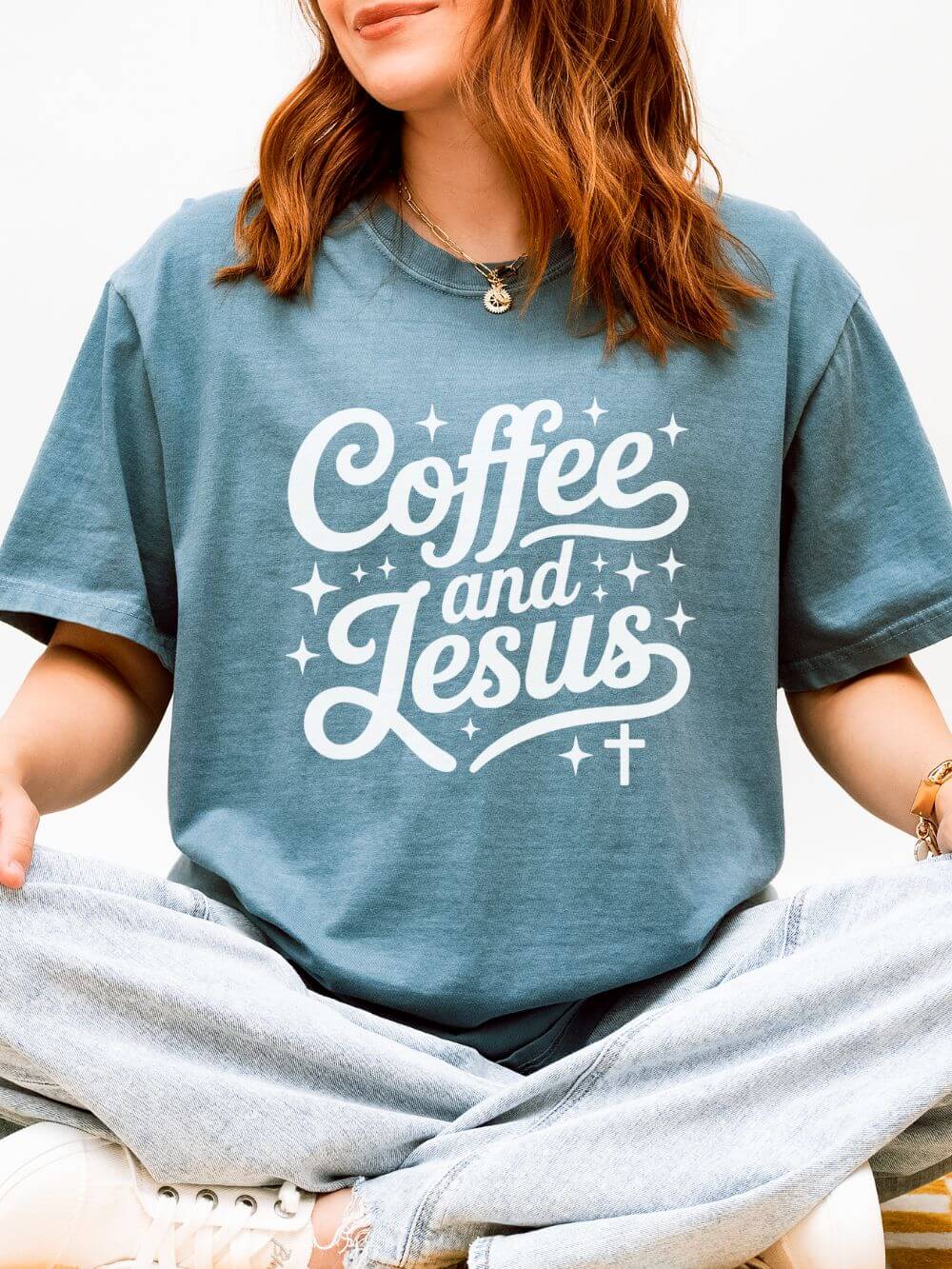 Coffee and Jesus Tee Christian Faith Graphic Unisex T-Shirt - Sydney So Sweet
