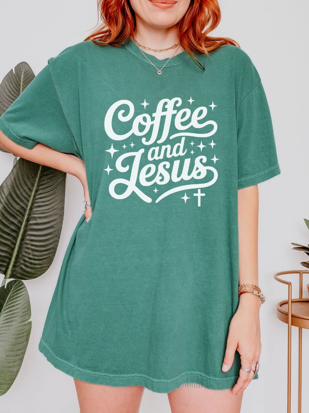 Coffee and Jesus Tee Christian Faith Graphic Unisex T-Shirt - Sydney So Sweet