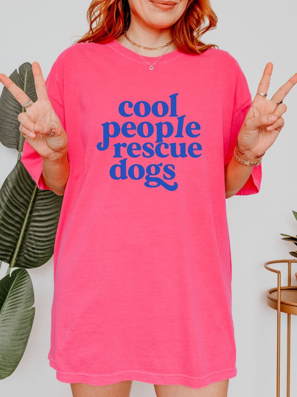 Cool People Rescue Dogs Comfort Colors Unisex Dog Mom T-Shirt - Sydney So Sweet