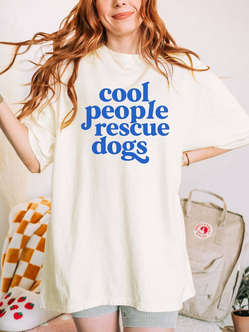Cool People Rescue Dogs Comfort Colors Unisex Dog Mom T-Shirt - Sydney So Sweet