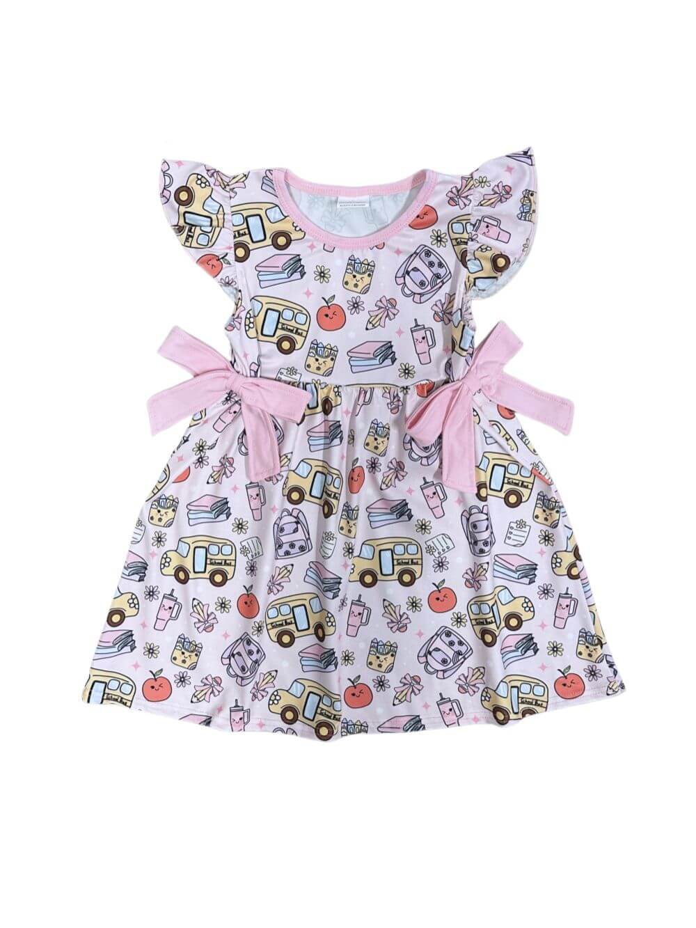 Coquette Classroom Cute Girls Pink Back to School Dress - Sydney So Sweet