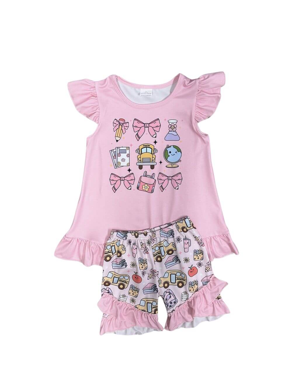 Coquette Classroom Cute Girls Back to School Pink Shorts Outfit - Sydney So Sweet