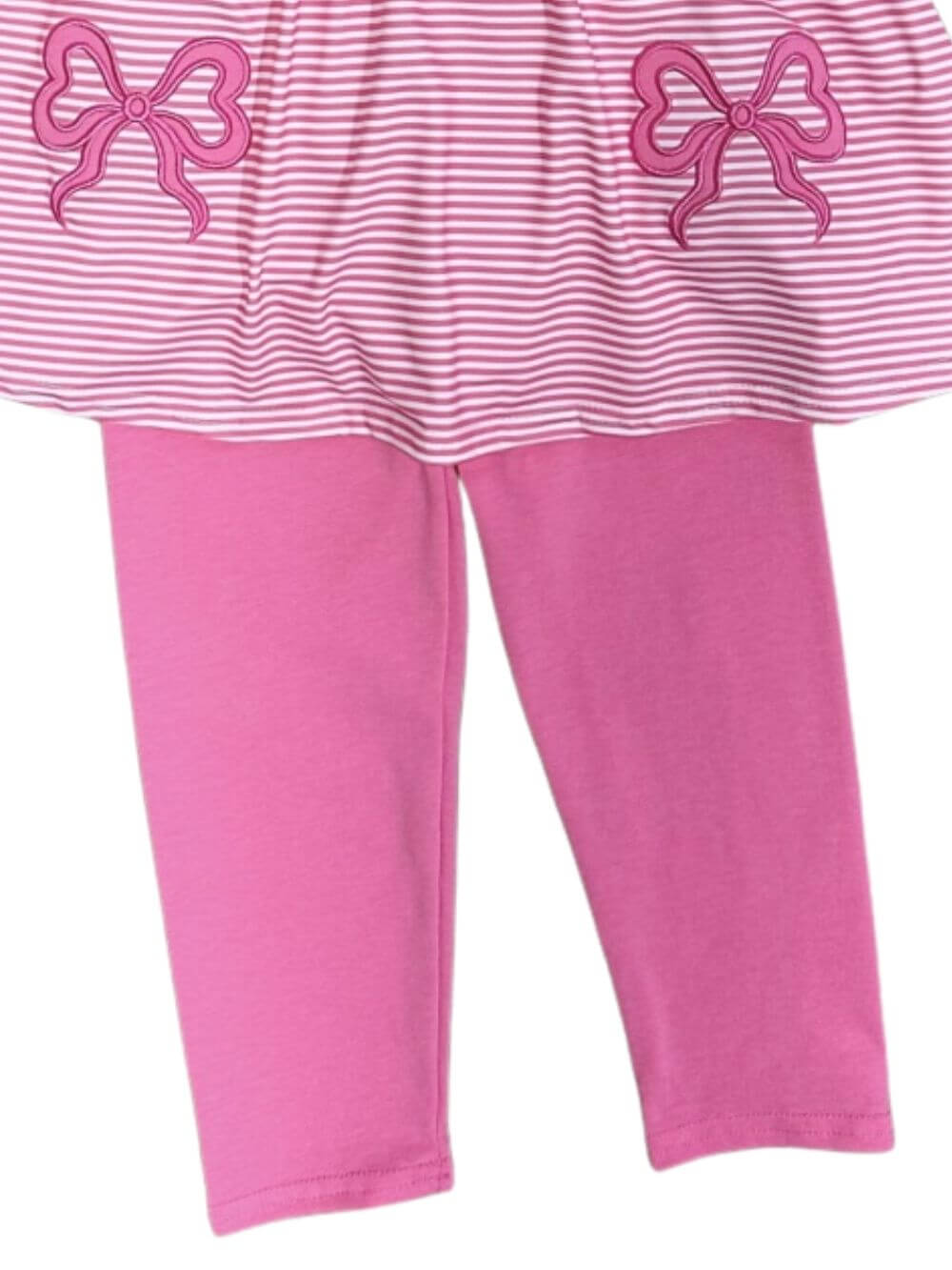 Coquette Hot Pink Bow Girls 2 Piece Maching Set
