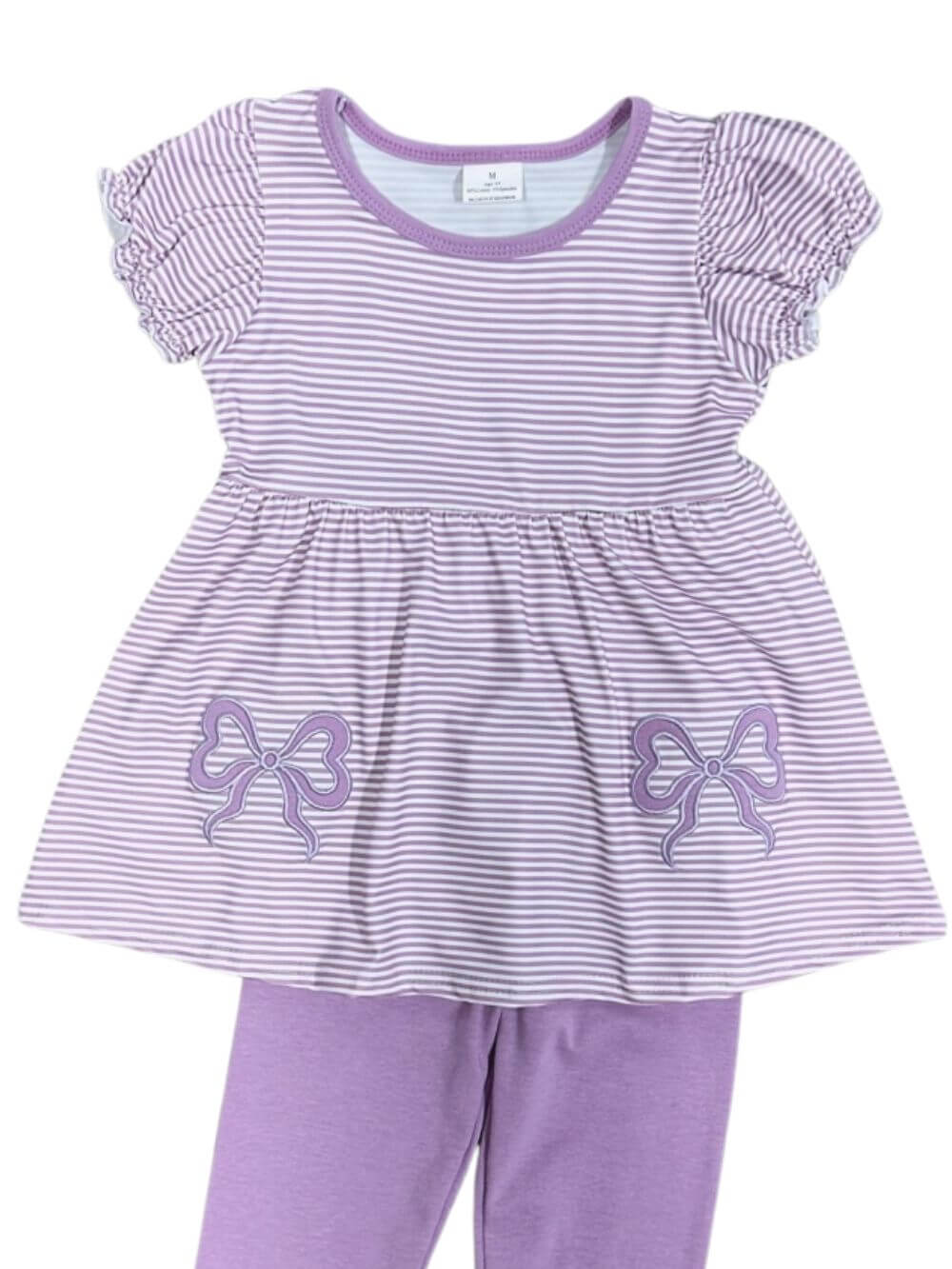 Coquette Purple Bow Girls 2 Piece Matching Set