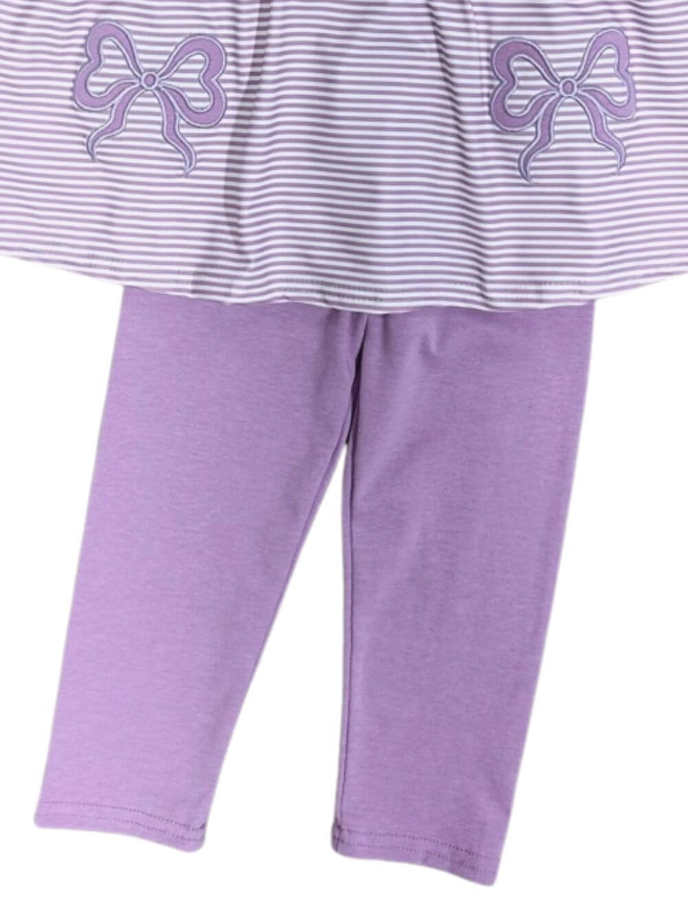 Coquette Purple Bow Girls 2 Piece Matching Set