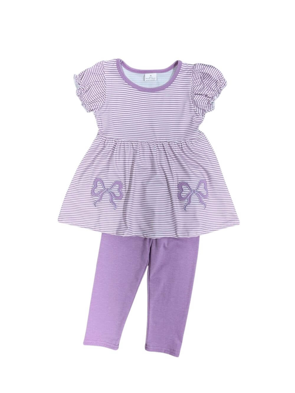 Coquette Purple Bow Girls 2 Piece Matching Set