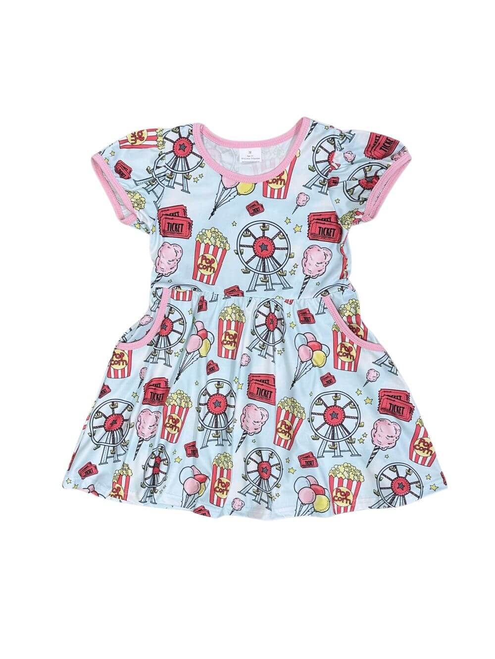 County Fair Cutie Girls Short Sleeve Twirl Dress - Sydney So Sweet