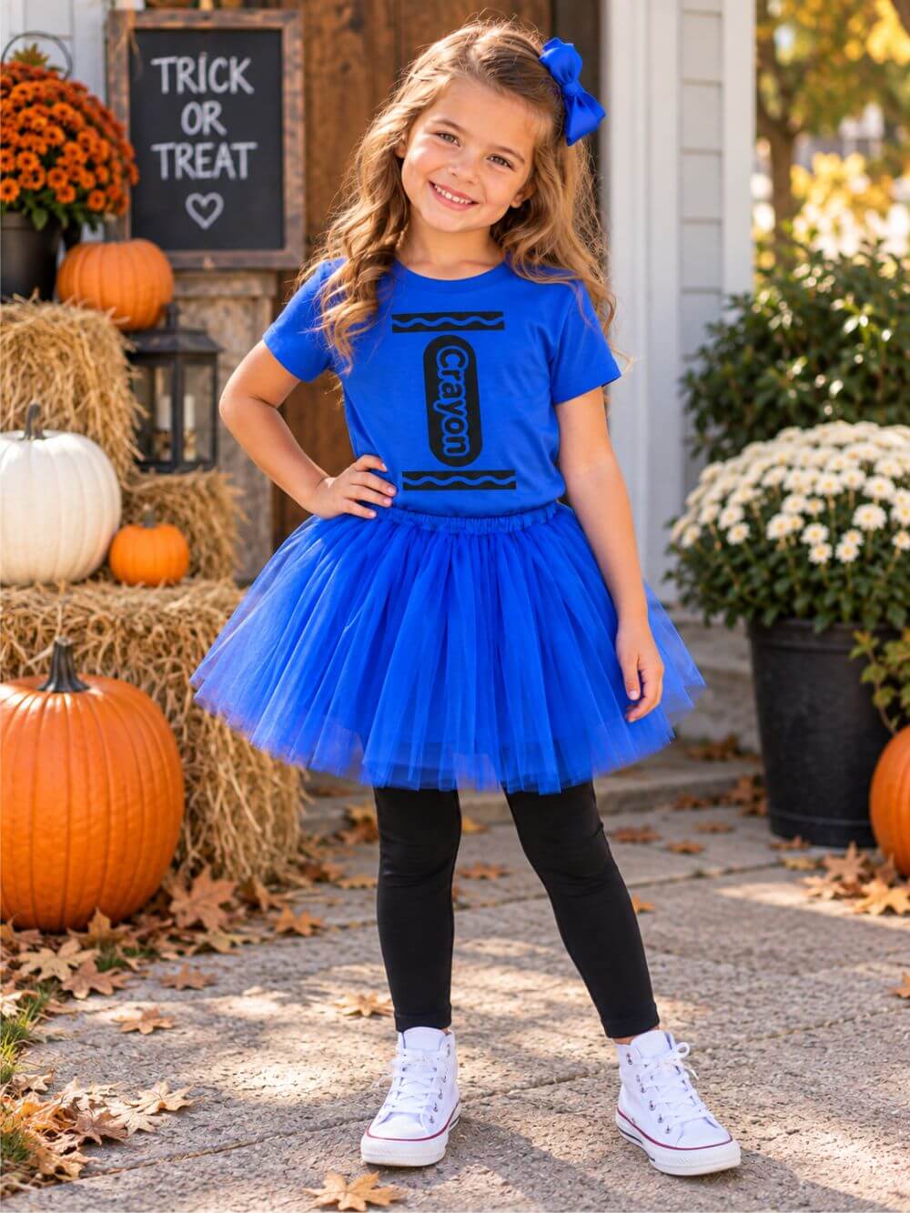 Kids' Crayon Costume Tee Retro Crayon Graphic T-Shirt