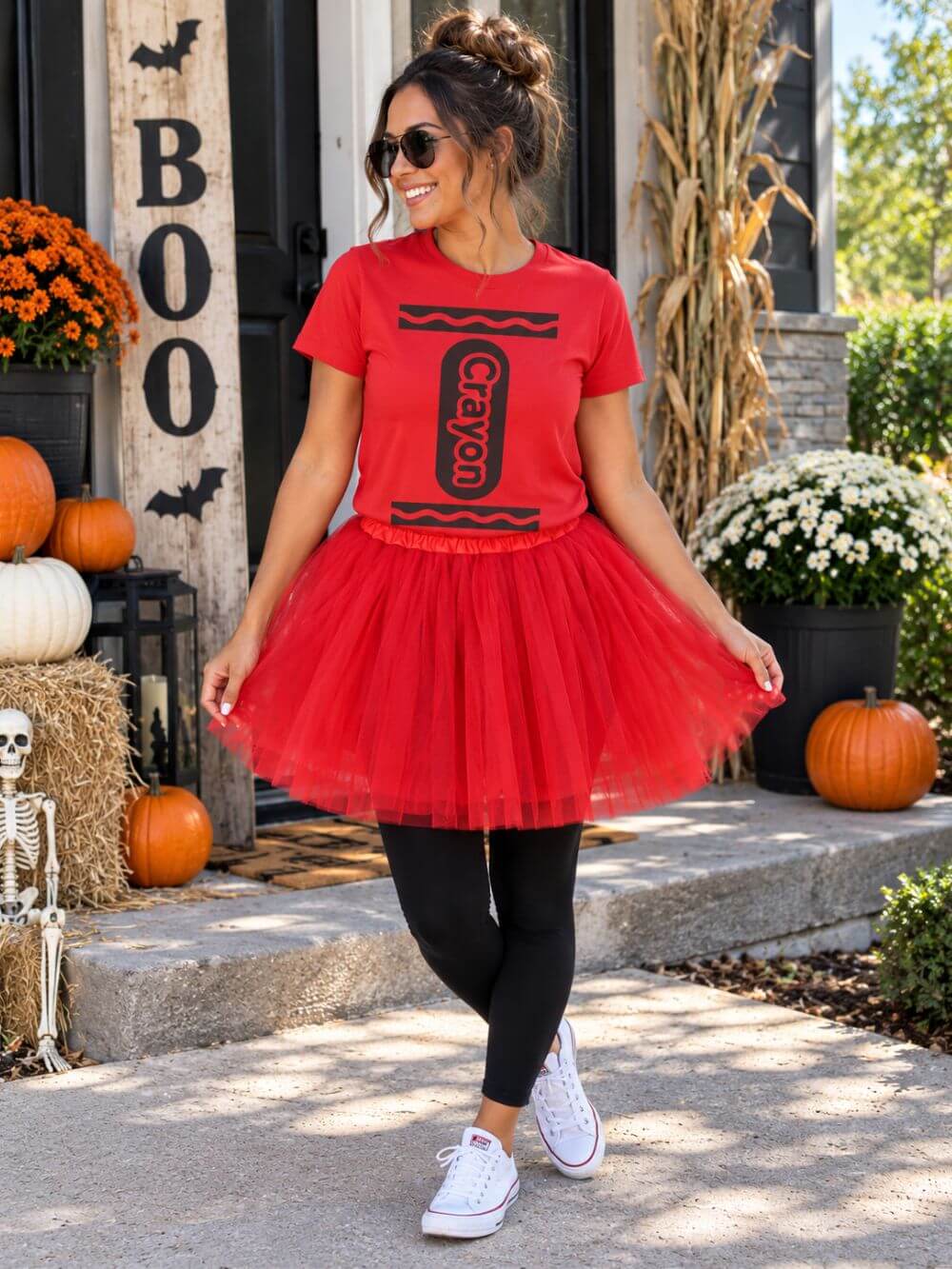 Crayon Costume Tee Retro Crayon Graphic T-Shirt
