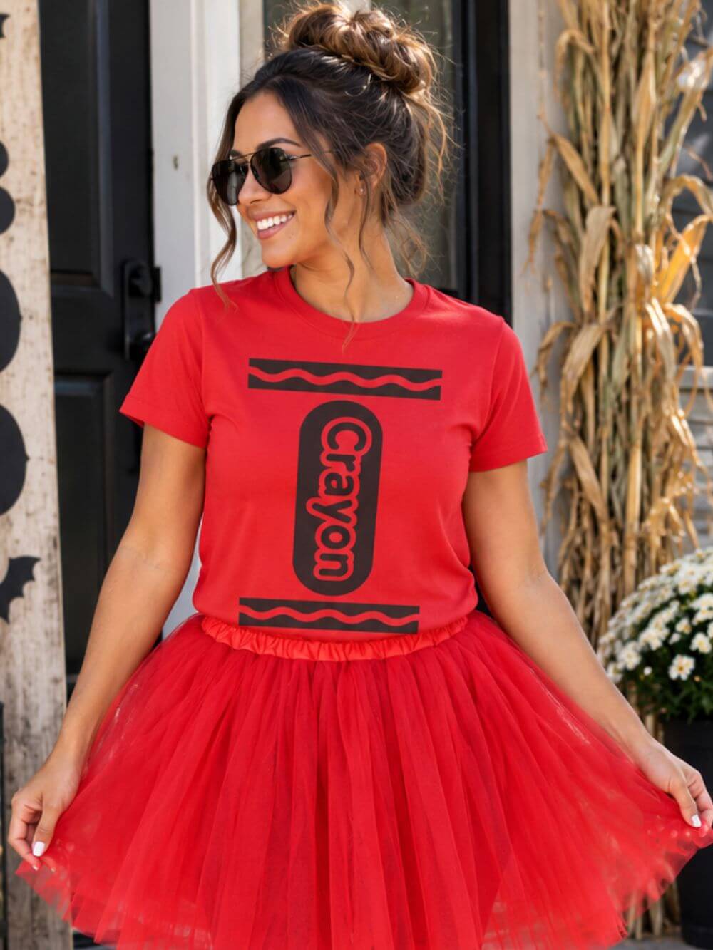 Crayon Costume Tee Retro Crayon Graphic T-Shirt