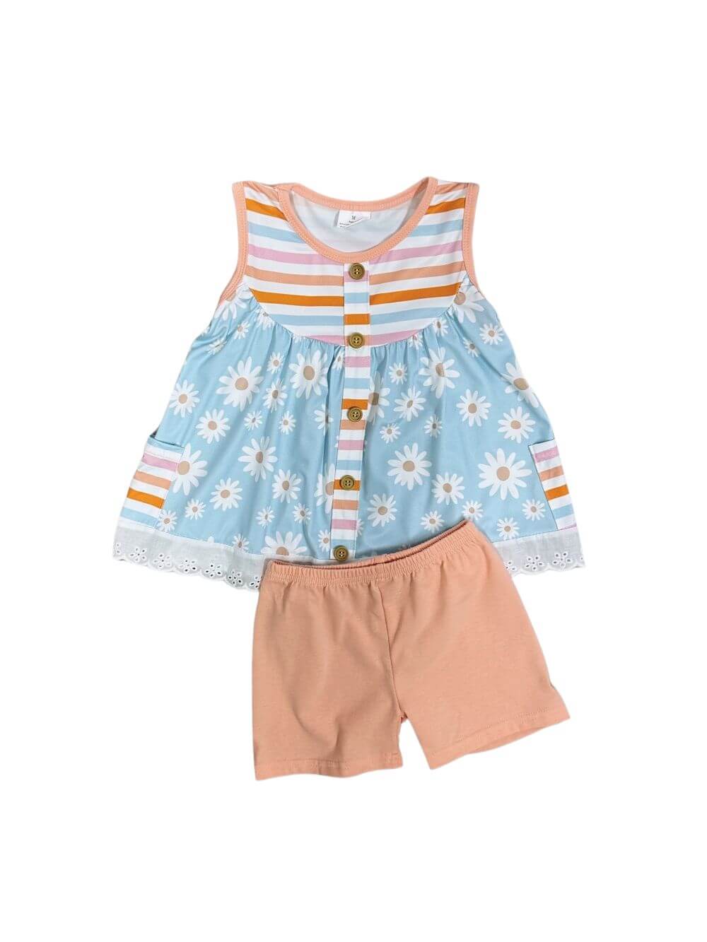Daisy Days Girls Tank Top Tunic & Shorts Outfit - Sydney So Sweet