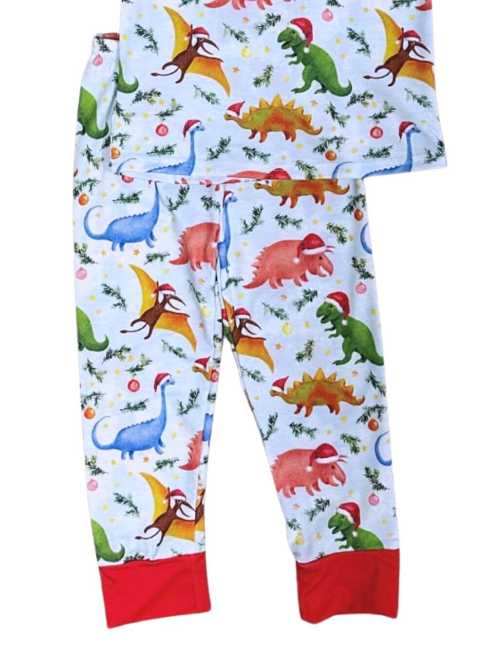Dino Merry Christmas Holiday Pajamas - Sydney So Sweet