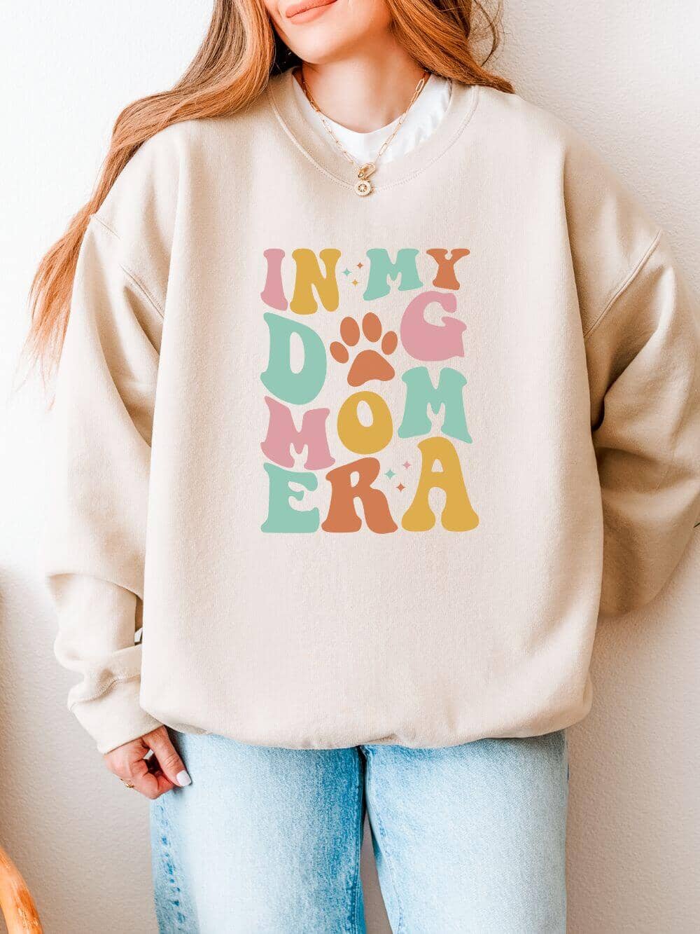 In My Dog Mom Era Heavy Blend Crewneck Graphic Sweatshirt - Sydney So Sweet