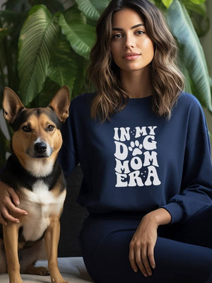In My Dog Mom Era Heavy Blend Crewneck Graphic Sweatshirt - Sydney So Sweet