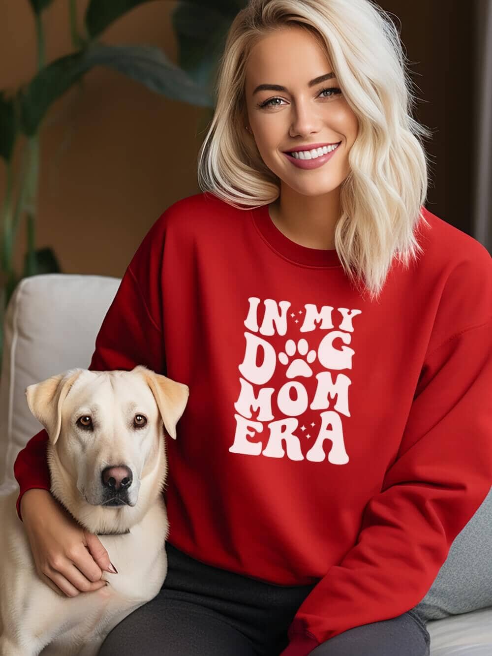 In My Dog Mom Era Heavy Blend Crewneck Graphic Sweatshirt - Sydney So Sweet