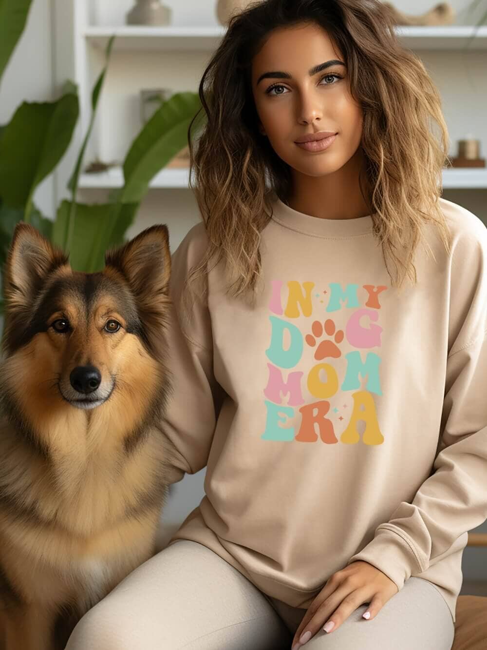 In My Dog Mom Era Heavy Blend Crewneck Graphic Sweatshirt - Sydney So Sweet