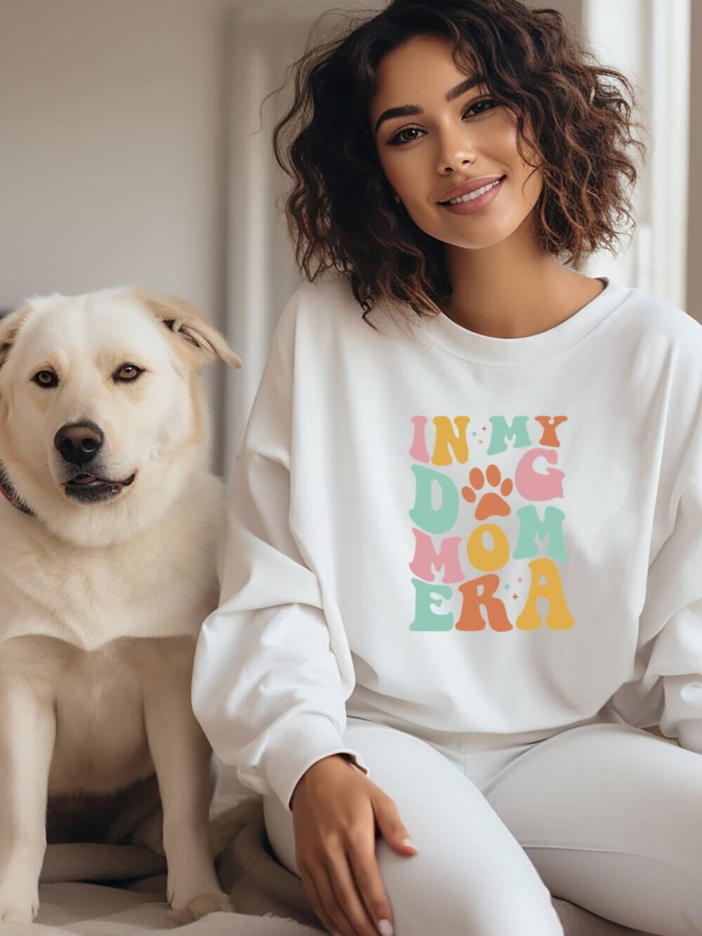 In My Dog Mom Era Heavy Blend Crewneck Graphic Sweatshirt - Sydney So Sweet