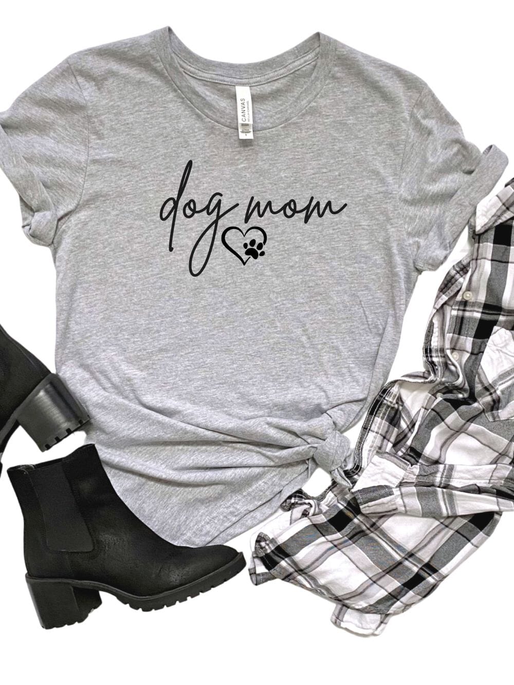 Dog Mom Women's Jersey Short Sleeve Graphic Tee - 12 Colors - Sydney So Sweet