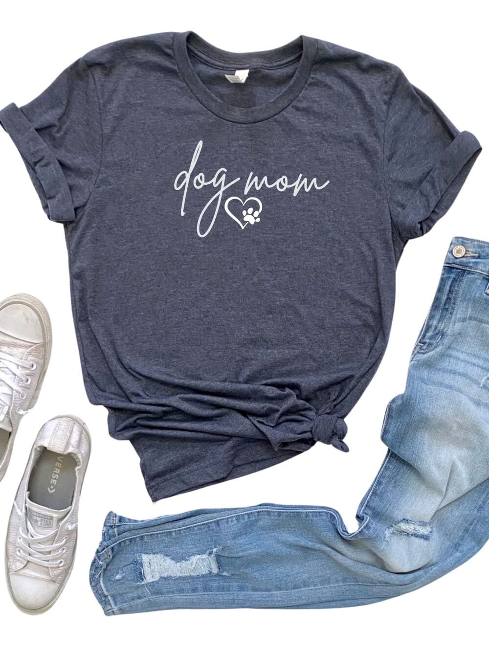 Dog Mom Women's Jersey Short Sleeve Graphic Tee - 12 Colors - Sydney So Sweet