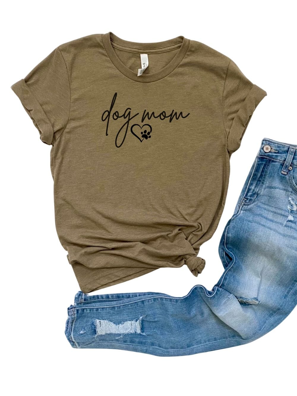 Dog Mom Women's Jersey Short Sleeve Graphic Tee - 12 Colors - Sydney So Sweet