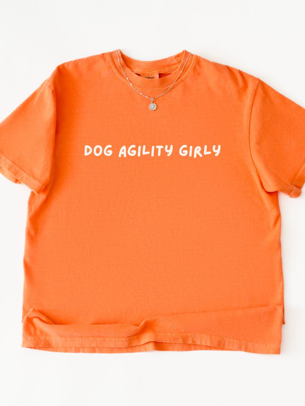 Dog Agility Girly Pet Lovers Dog Sports Graphic T-Shirt Unisex Short Sleeve Tee