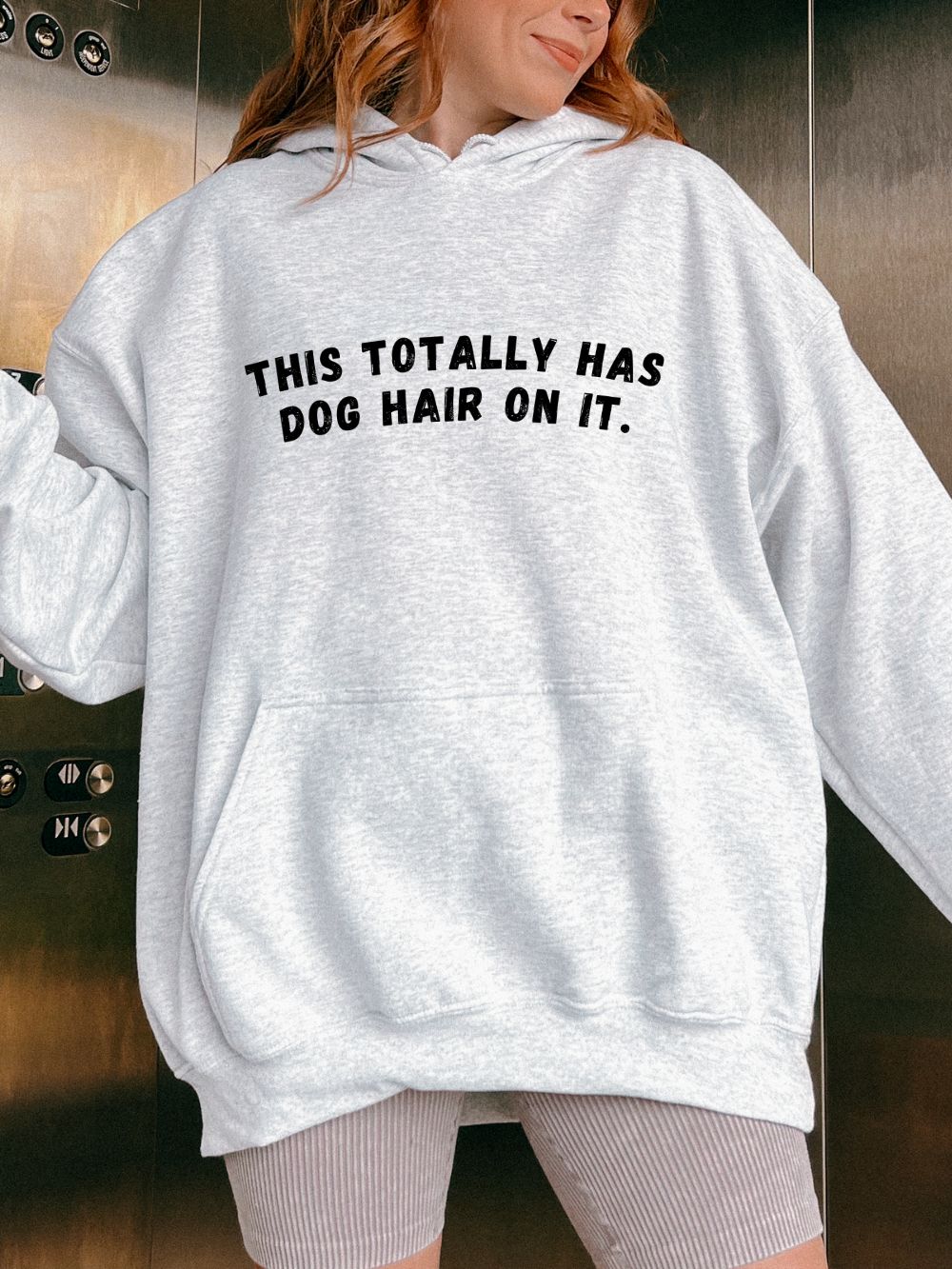 This Totally Has Dog Hair On It Cozy Pet Lover Pullover Hoodie Hooded Sweatshirt - Sydney So Sweet