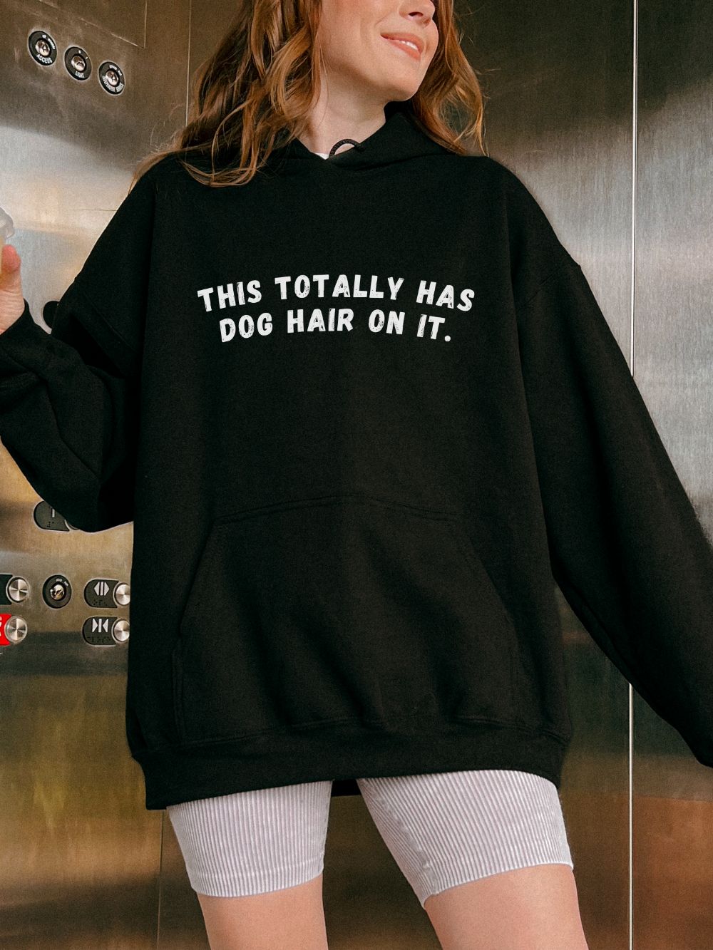 This Totally Has Dog Hair On It Cozy Pet Lover Pullover Hoodie Hooded Sweatshirt - Sydney So Sweet