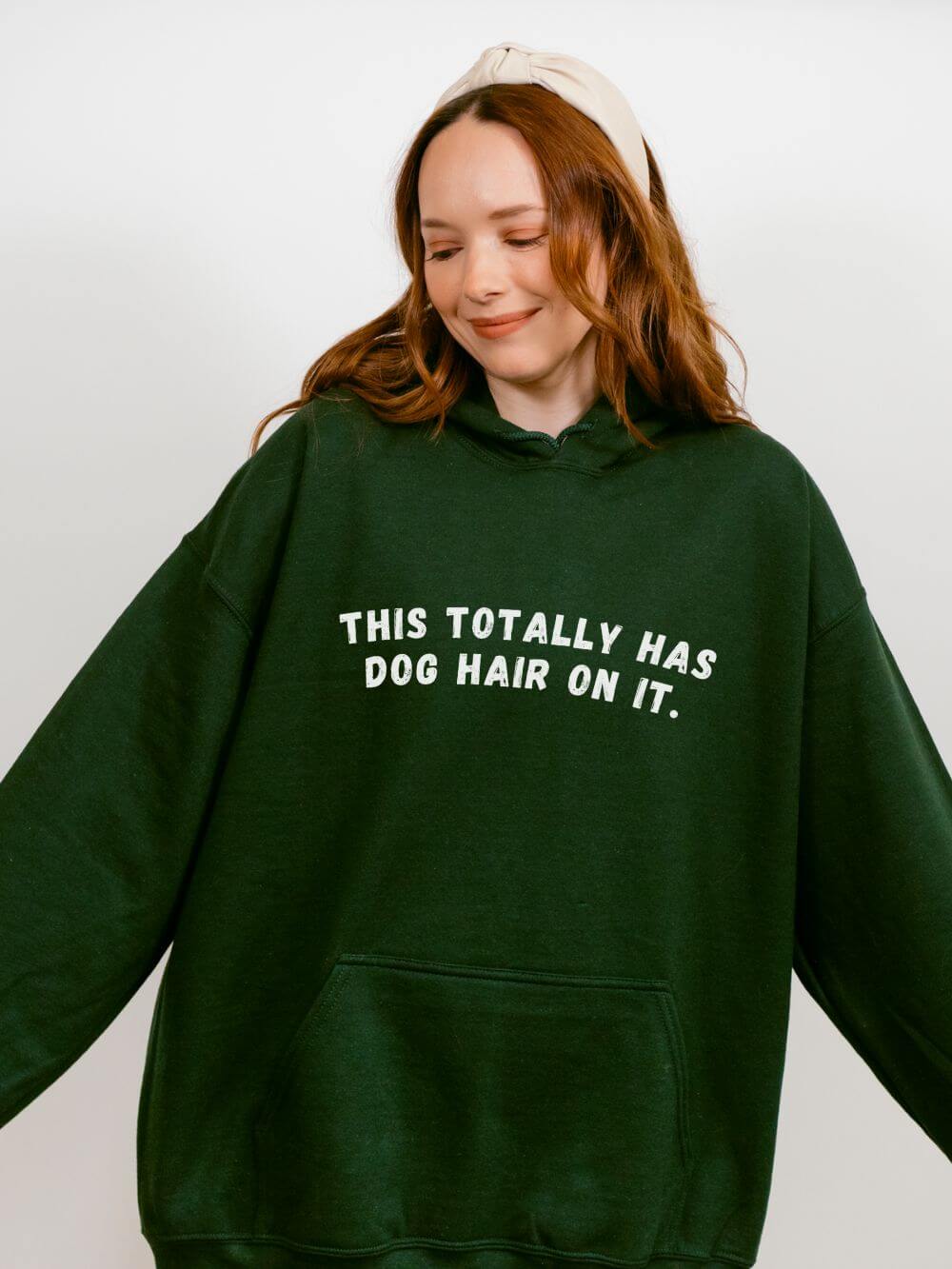 This Totally Has Dog Hair On It Cozy Pet Lover Pullover Hoodie Hooded Sweatshirt - Sydney So Sweet