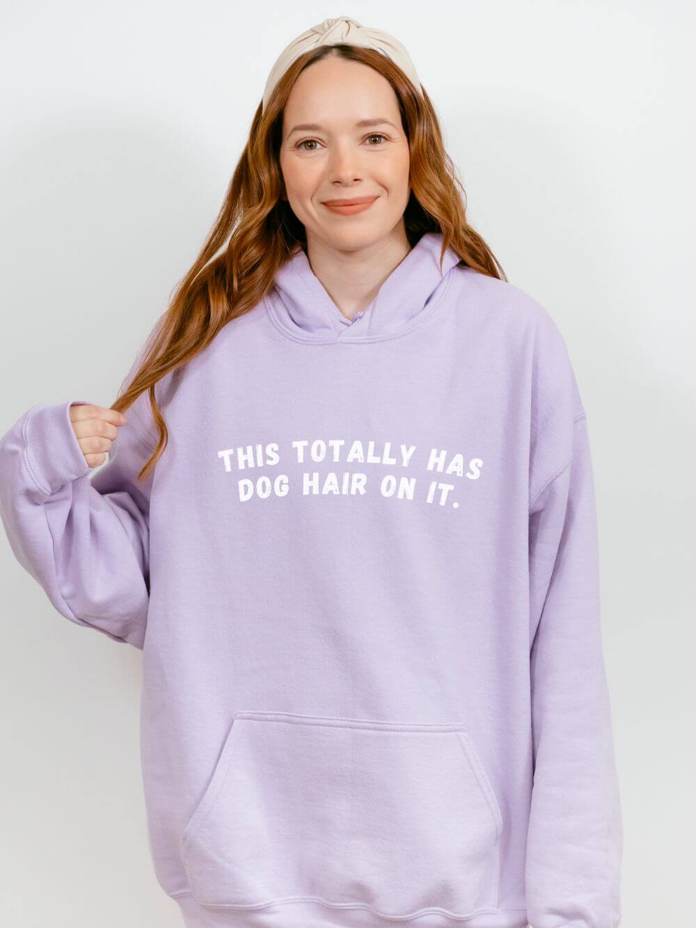 This Totally Has Dog Hair On It Cozy Pet Lover Pullover Hoodie Hooded Sweatshirt - Sydney So Sweet