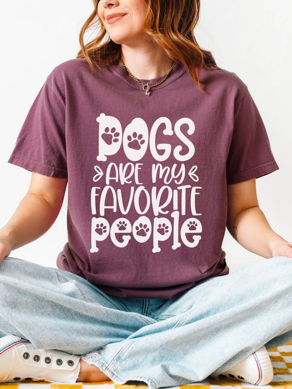 Dogs Are My Favorite People T-Shirt Dog Lover Graphic Tee