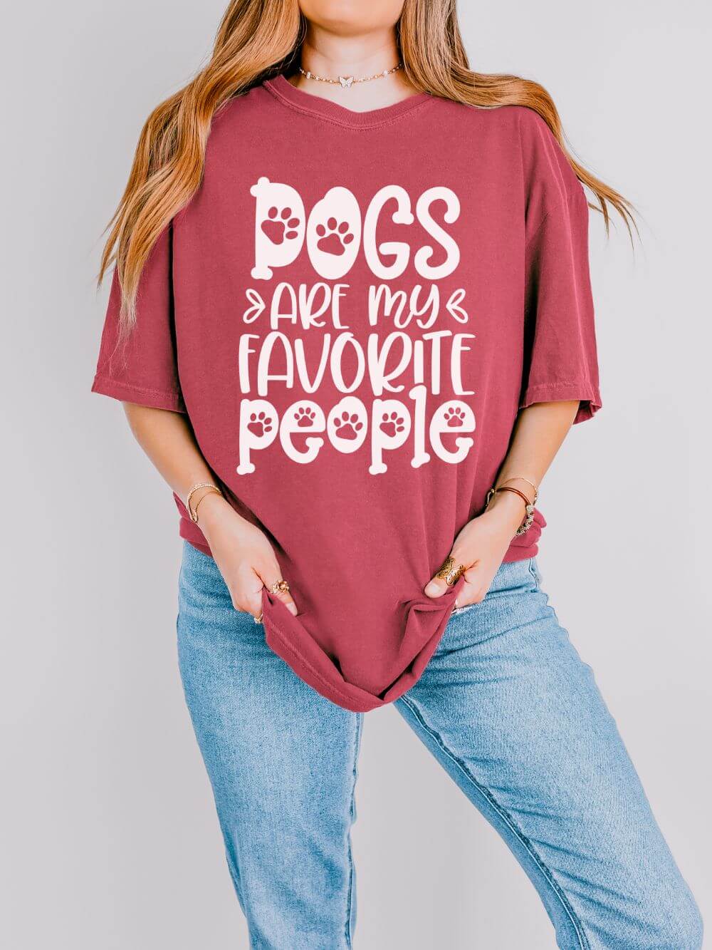 Dogs Are My Favorite People T-Shirt Dog Lover Graphic Tee