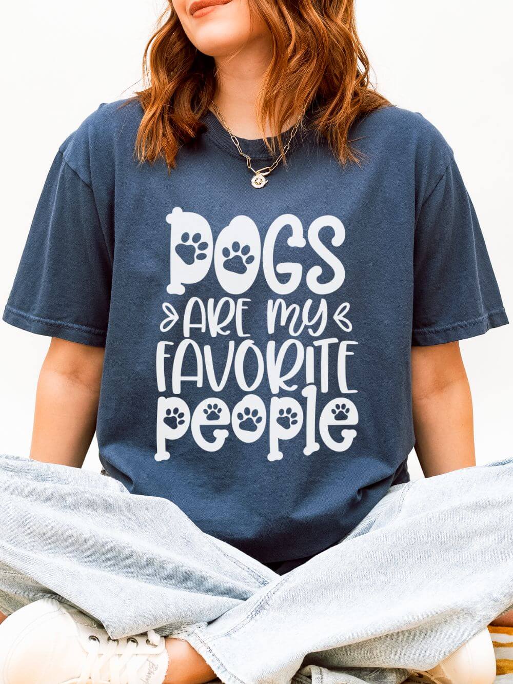 Dogs Are My Favorite People T-Shirt Dog Lover Graphic Tee