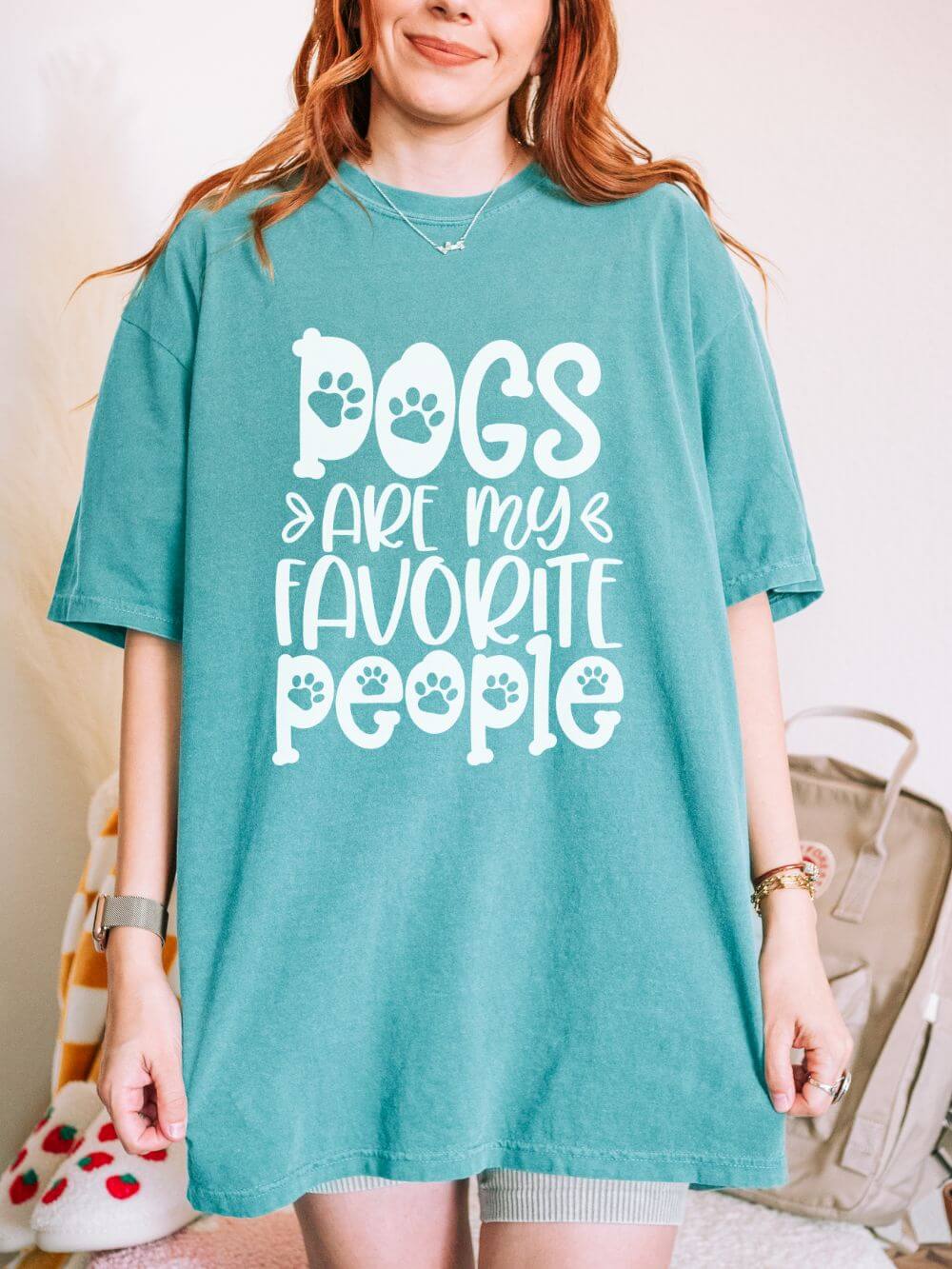 Dogs Are My Favorite People T-Shirt Dog Lover Graphic Tee
