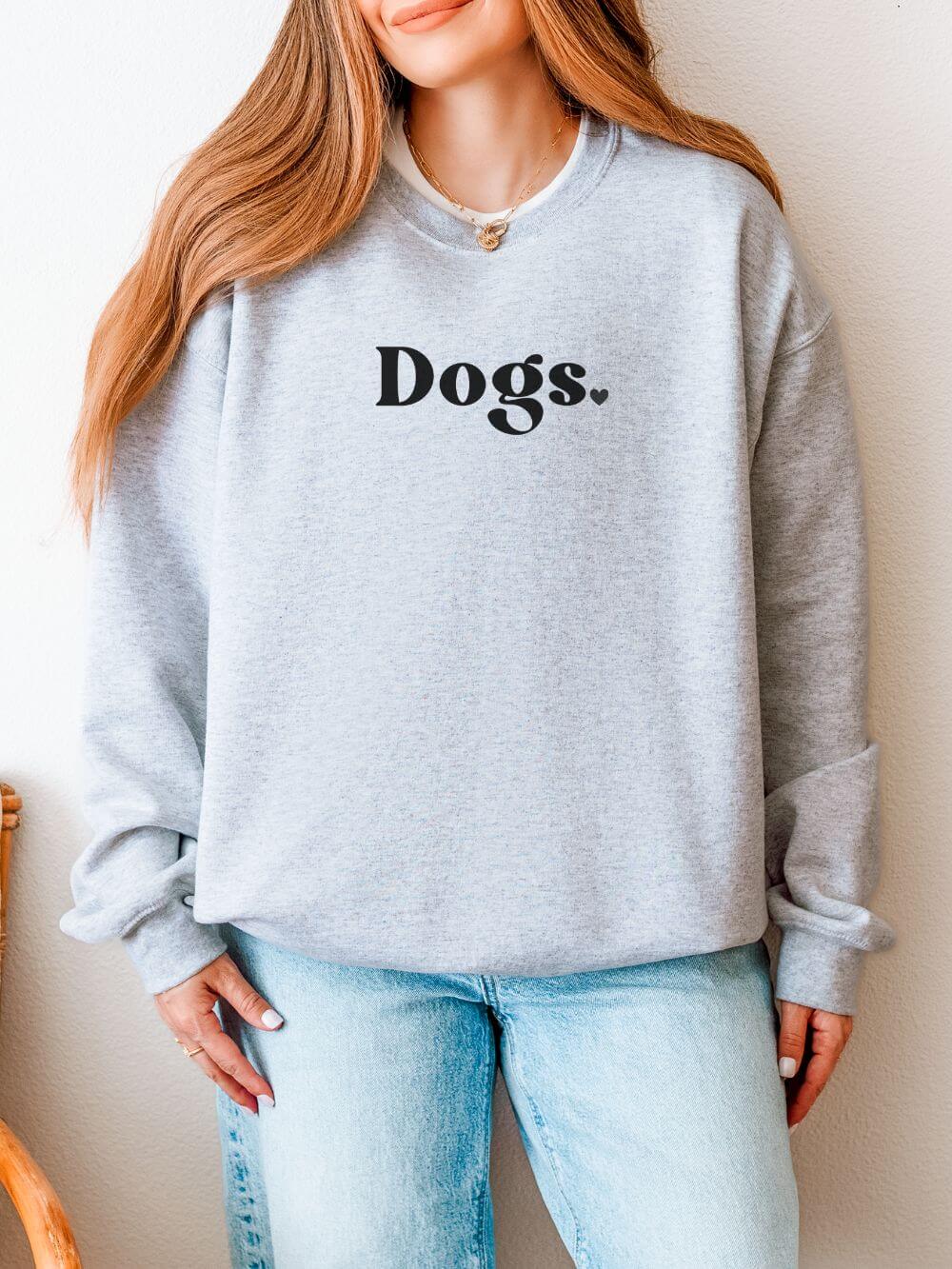 Dogs Period Cozy Dog Mom Embroidered Sweatshirt - Sydney So Sweet