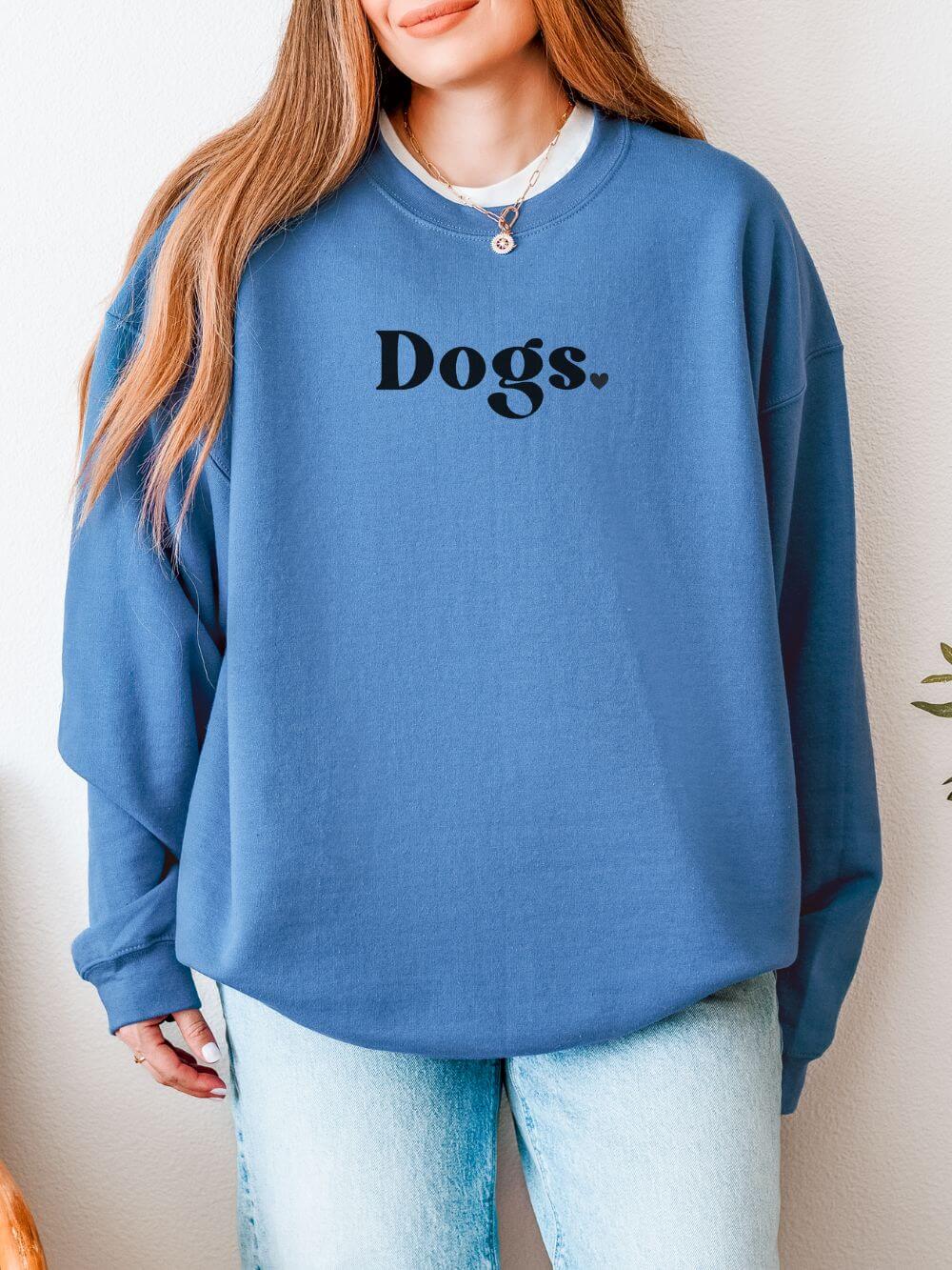 Dogs Period Cozy Dog Mom Embroidered Sweatshirt - Sydney So Sweet