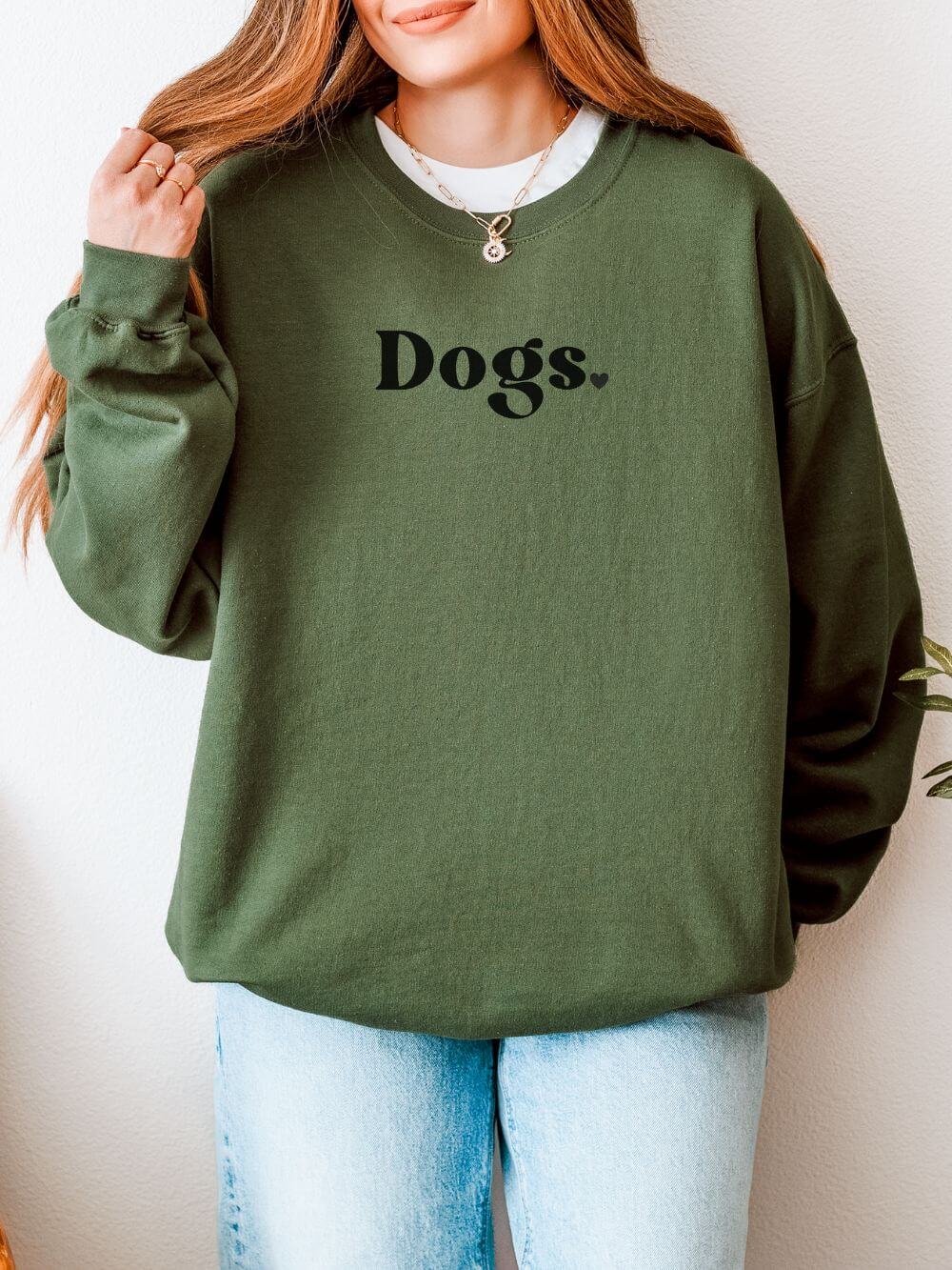 Dogs Period Cozy Dog Mom Embroidered Sweatshirt - Sydney So Sweet