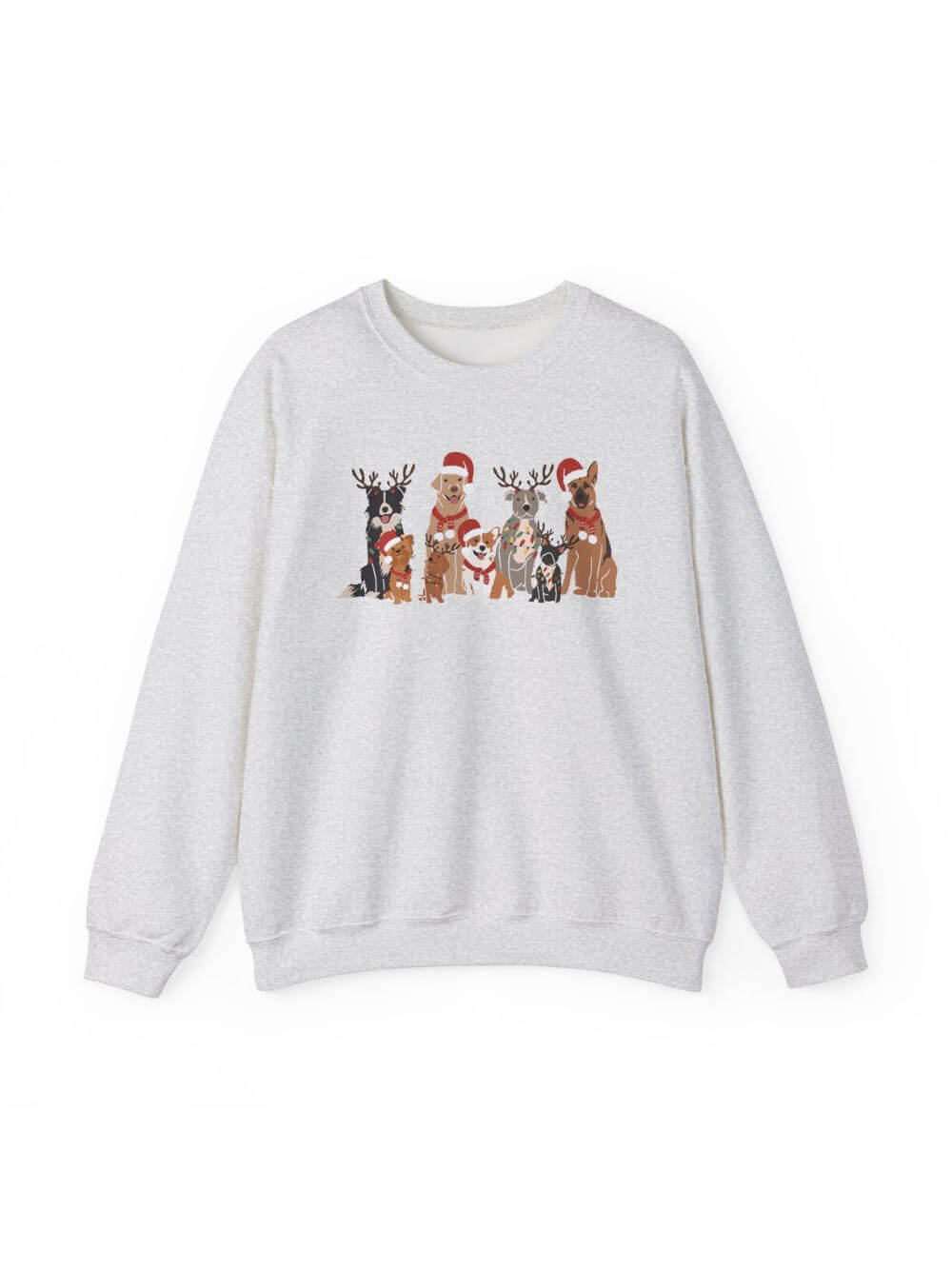 Dogs of Christmas Heavy Blend Unisex Crewneck Graphic Sweatshirt - Sydney So Sweet