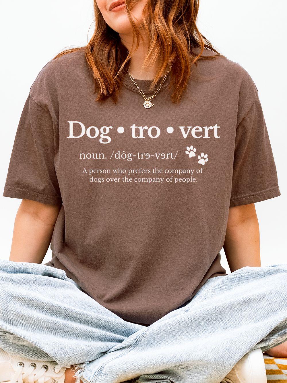 Dogtrovert Dog Lovers Funny Graphic T-Shirt Unisex Short Sleeve Tee - Sydney So Sweet