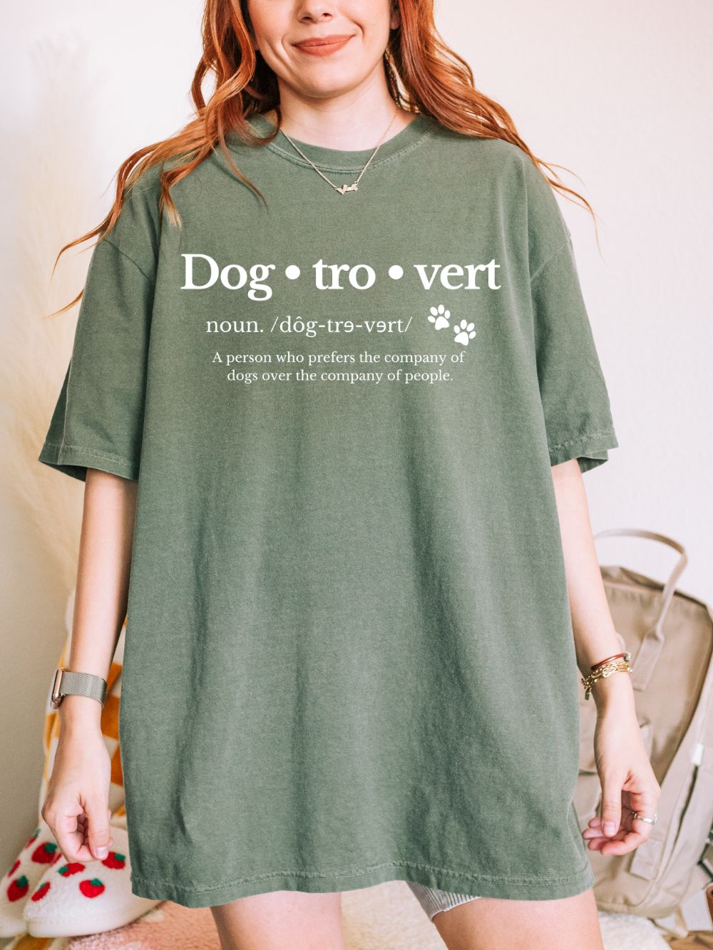 Dogtrovert Dog Lovers Funny Graphic T-Shirt Unisex Short Sleeve Tee - Sydney So Sweet