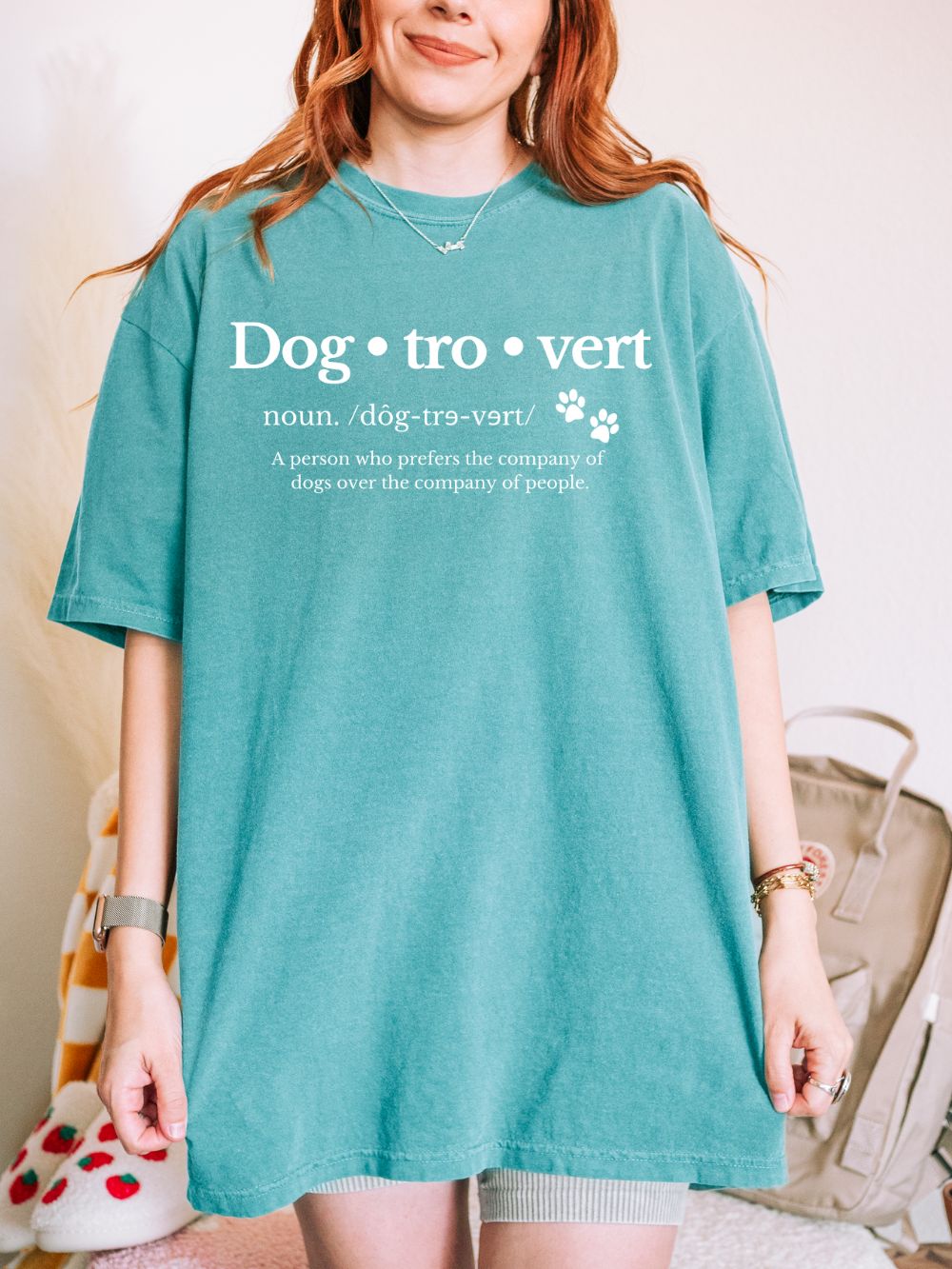Dogtrovert Dog Lovers Funny Graphic T-Shirt Unisex Short Sleeve Tee - Sydney So Sweet
