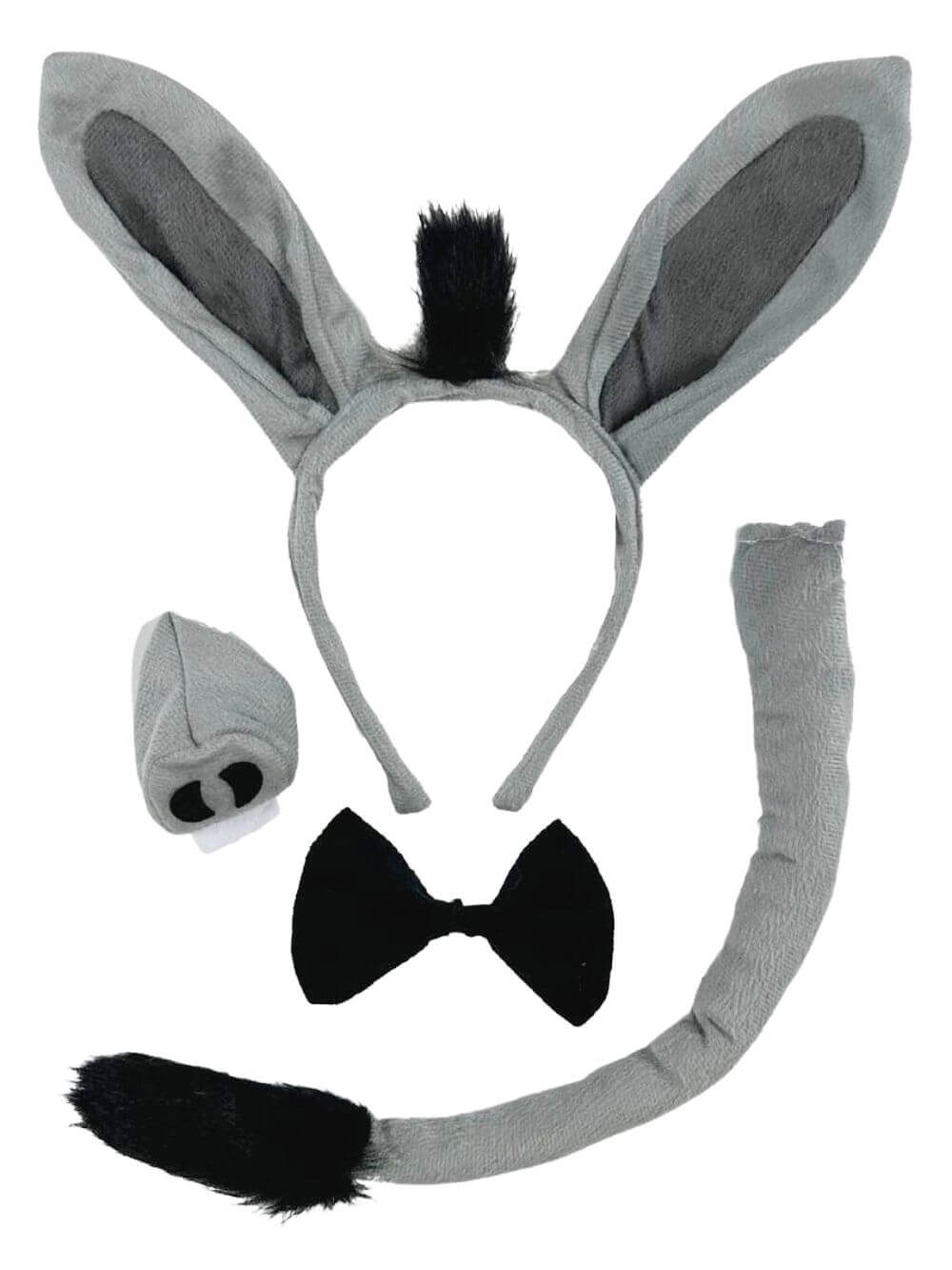 Donkey Girls Headband Ears, Kid or Adult Size Costume Accessories - Sydney So Sweet