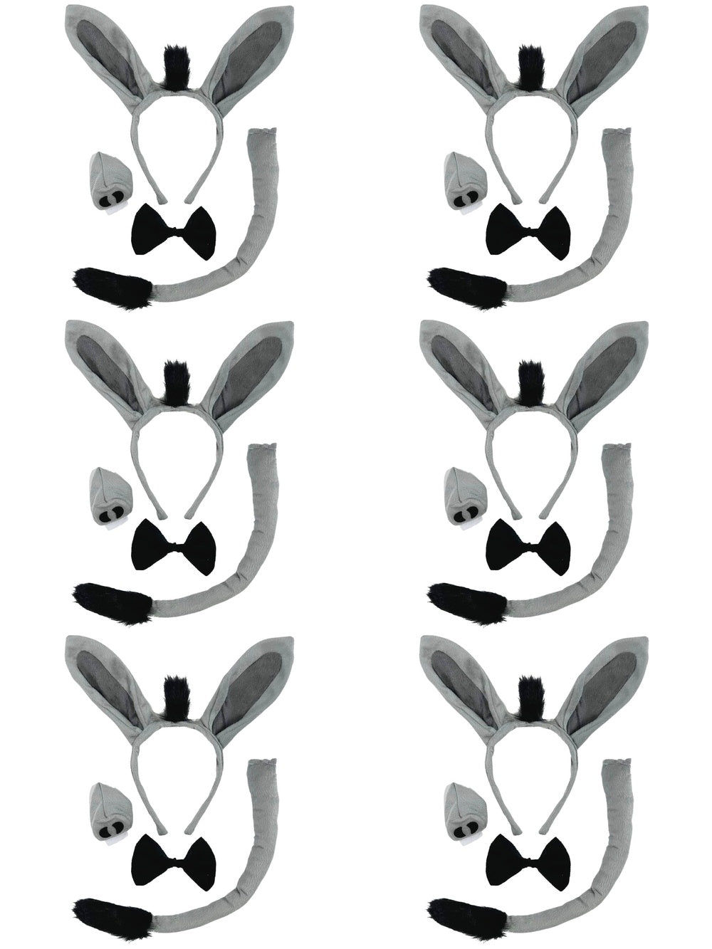 Donkey Girls Headband Ears, Kid or Adult Size Costume Accessories